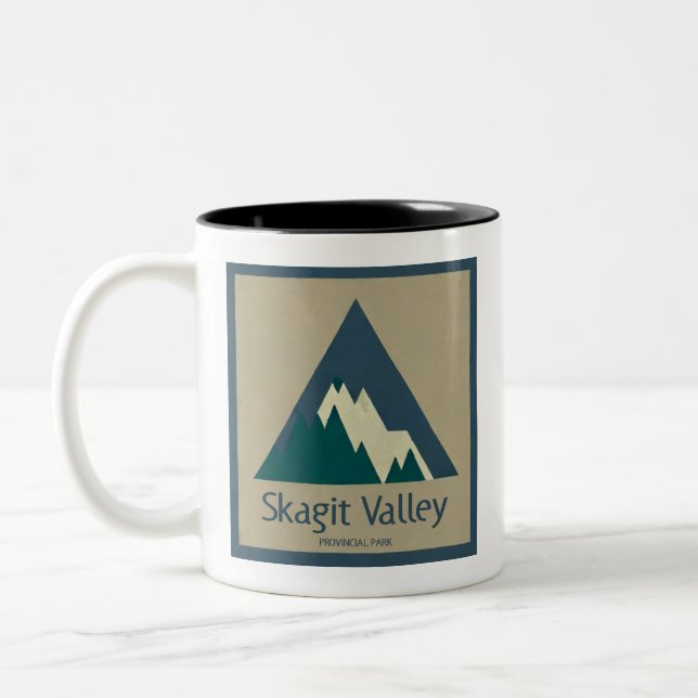 Skagit Valley Provincial Park Rustic Two-Tone Coffee Mug (Left)