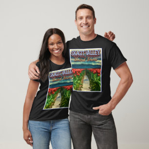 SKAGIT VALLEY - TULIP FIELDS - SKAGIT WASHINGTON T-Shirt