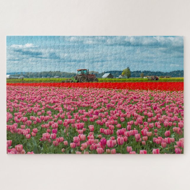 Skagit Valley Tulip Spring Jigsaw Puzzle (Horizontal)