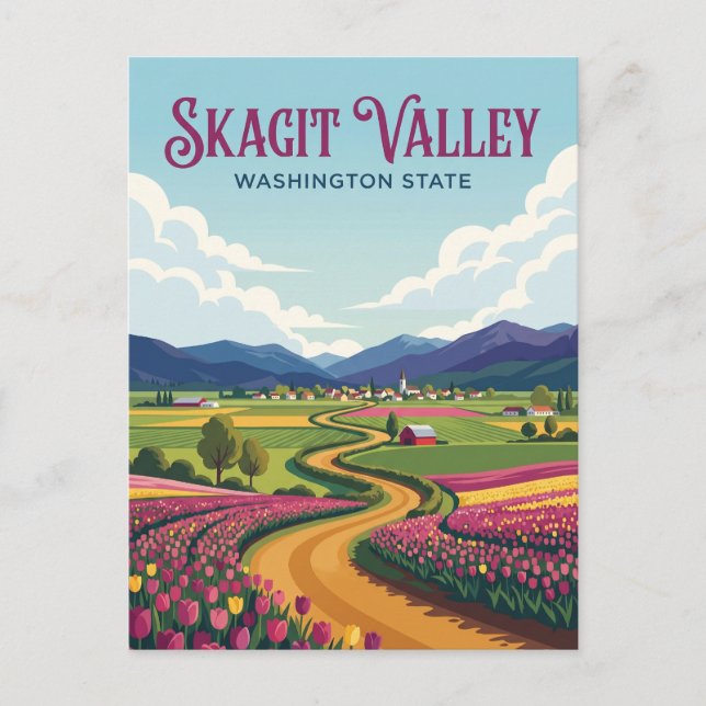 Skagit Valley USA Postcard (Front)