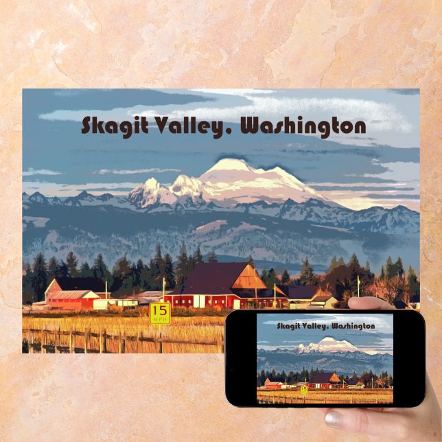 Skagit Valley WA Farm Mount Baker Travel Poster  (Creator Uploaded)
