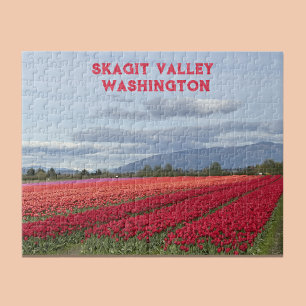 Skagit Valley Washington State Tulip Field Jigsaw Puzzle