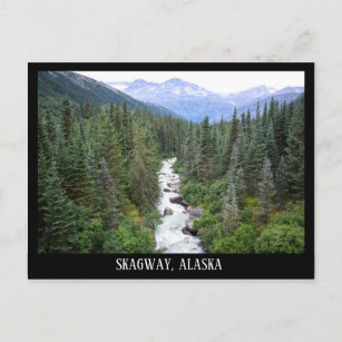 Skagway Alaska Mountains Landscape Postcard