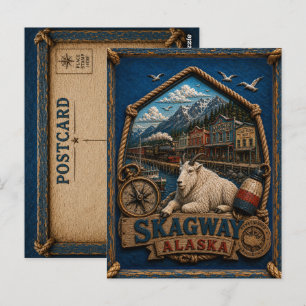 Skagway Alaska Postcard Vintage Travel