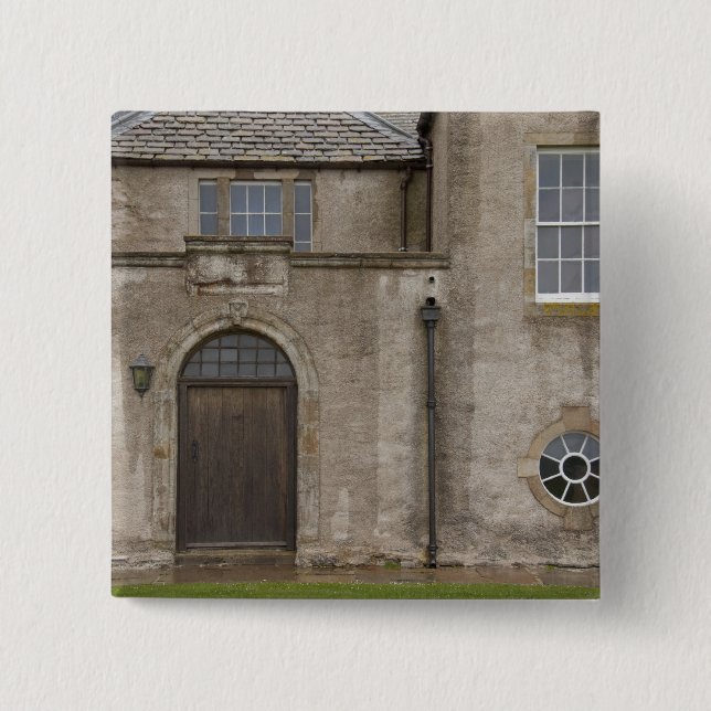 Skaill House, 17th century mansion in Orkney 15 Cm Square Badge (Front)