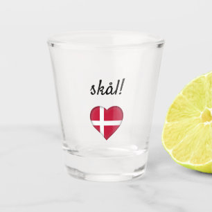 skål (Danish toast) Shot Glass