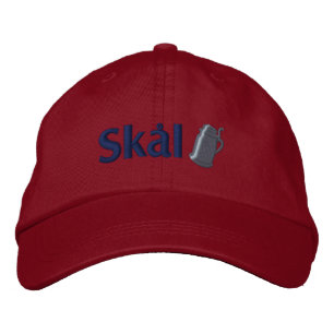 Skal! Scandinavian Drinking Toast Embroidered Hat