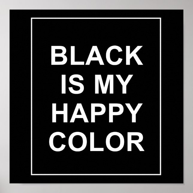 SKAM - BLACK IS MY HAPPY COLOR POSTER (Front)