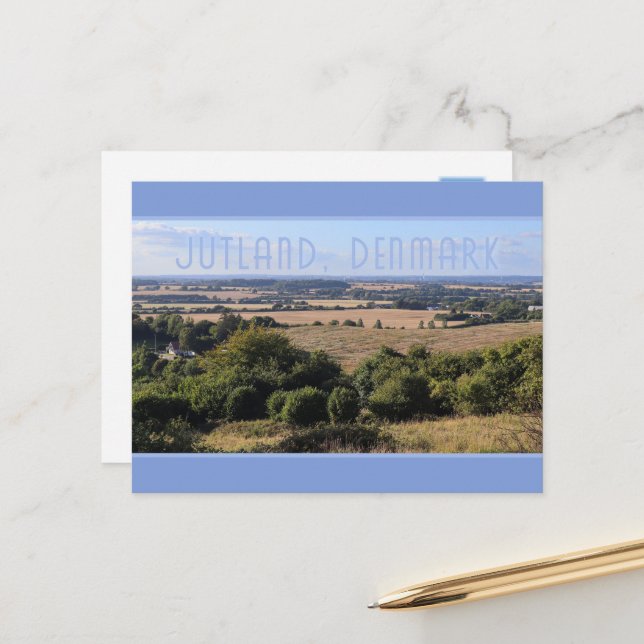 Skamlingsbanken, Southern Jutland, Denmark  Postcard (Front/Back In Situ)