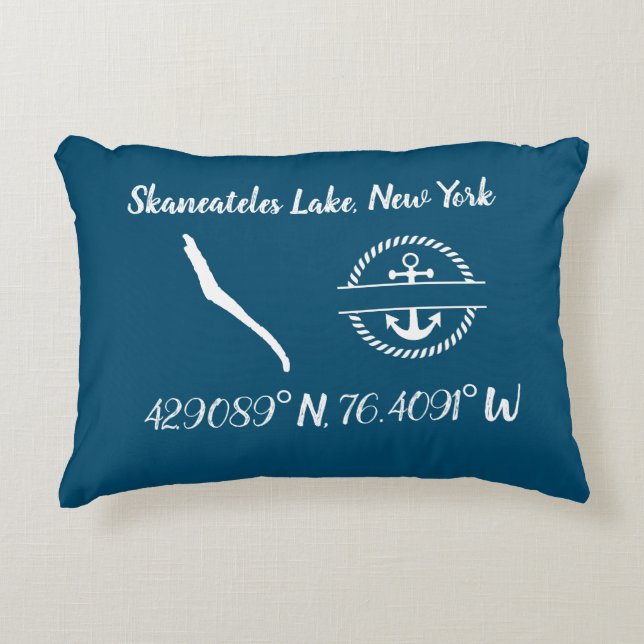 Skaneateles Lake Accent Pillow (Front)