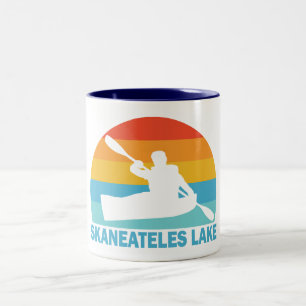 Skaneateles Lake New York Kayak Two-Tone Coffee Mug