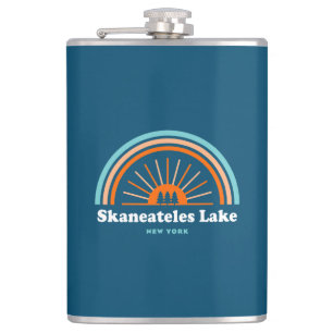 Skaneateles Lake New York Rainbow Hip Flask