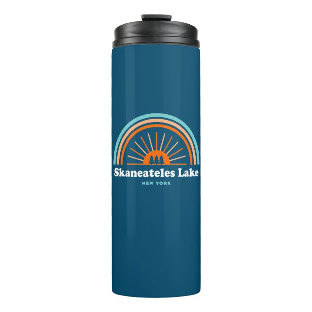 Skaneateles Lake New York Rainbow Thermal Tumbler (Front)