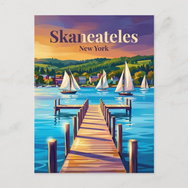 Skaneateles USA Postcard (Front)