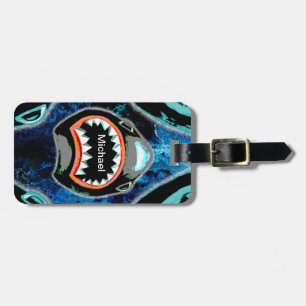Skark Mania Funny Cartoon Illustration Luggage Tag