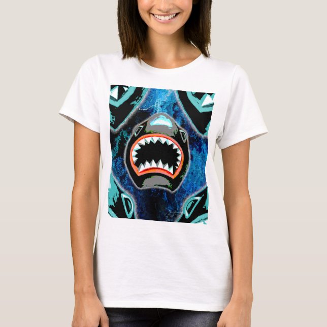Skark Mania Funny Cartoon Illustration T-Shirt (Front)