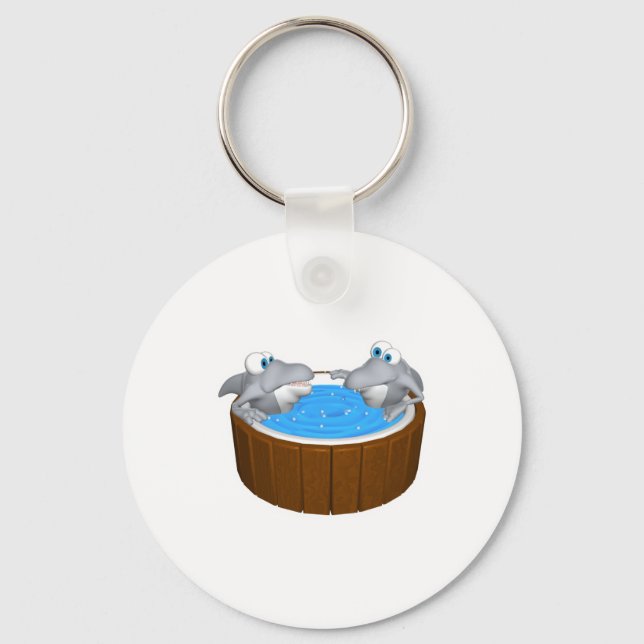 skarks in hot tub key ring (Front)