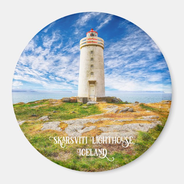 Skarsviti Lighthouse, Iceland Magnet (Front)