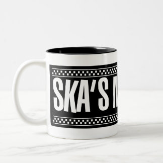 Ska's Not Dead! - White Two-Tone Coffee Mug