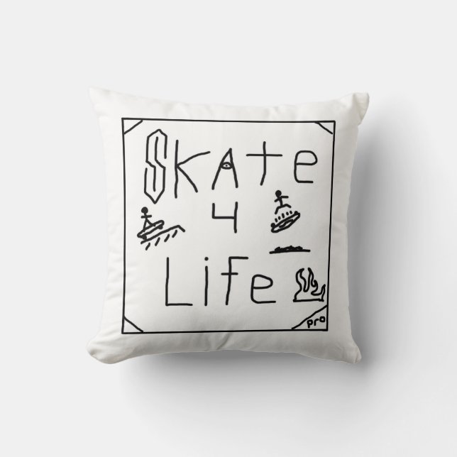 Skate 4 Life Cushion (Front)