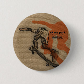 Skate 6 Cm Round Badge
