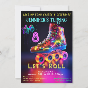 Skate Birthday Party Invitation