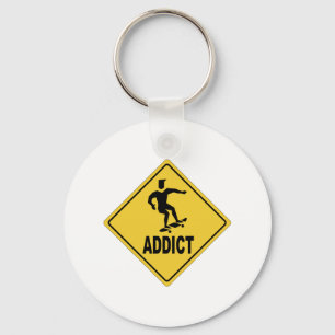 Skate Board 3 Key Ring