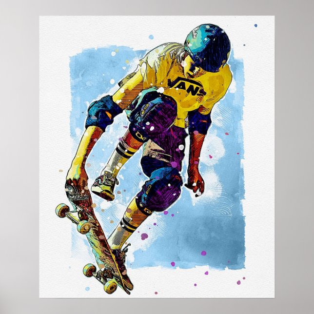Skate Boarding 20” x 24” Poster (Front)