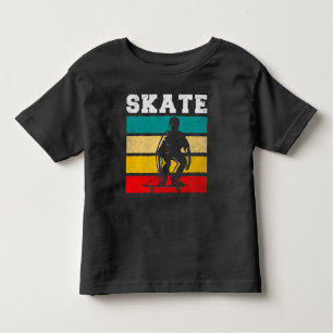 Skate Boy Skateboarding Kid Retro Toddler T-Shirt