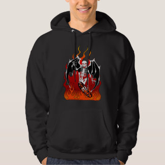 Skate Death - Skeleton on Skateboard Hoodie