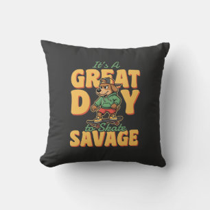Skate Dog Great Day Savage Cushion