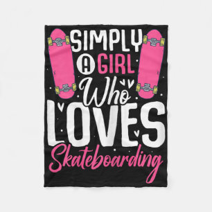 Skate Fast Spook Hard Funny Skateboarding Hallowee Fleece Blanket