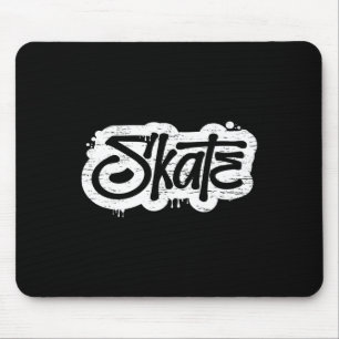 Skate Graffiti Distressed Skateboarding Skater Shi Mouse Pad