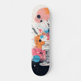Skate into the Future: Neon Pink Edition Skateboard
