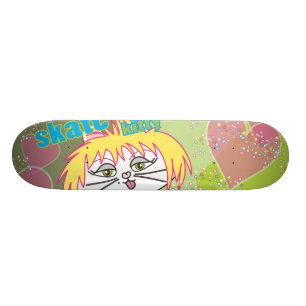 Skate Kitty love Skateboard