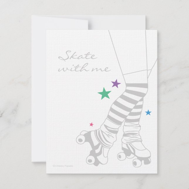 Skate Legs Invitations (Front)