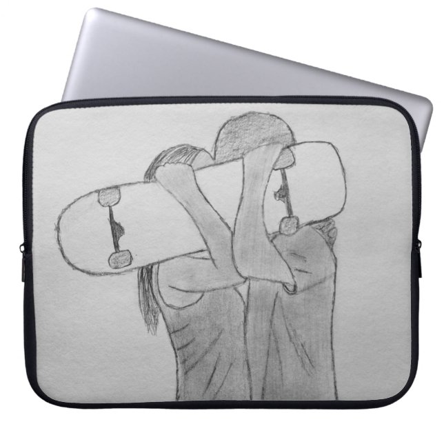 Skate Love Laptop Sleeve (Front)