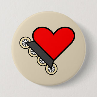 Skate Love Skating - Large Button