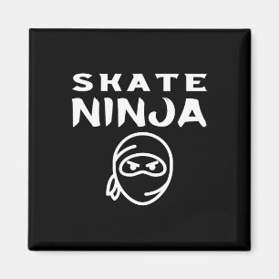Skate Ninja Skateboarding Skater Skateboarder Ice Magnet