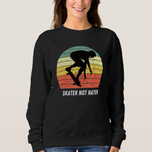 Skate Not Hate Pro Skateboarders Sunset Longboard Sweatshirt