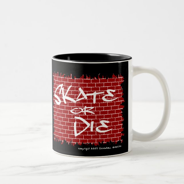 Skate Or Die Coffee Mug (Right)