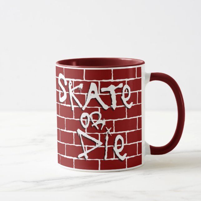 Skate or Die Coffee Mug (Right)