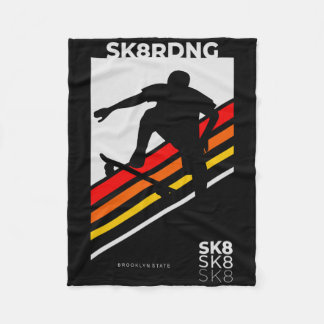 Skate Or Die Fleece Blanket