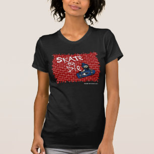 Skate or Die Ladies Twofer Sheer (Fitted) T-Shirt