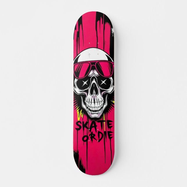 Skate or Die No.6 - Skateboard Deck - Punk Grunge (Front)