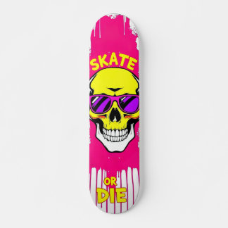 Skate or Die No.7 - Skateboard Deck - Punk Grunge
