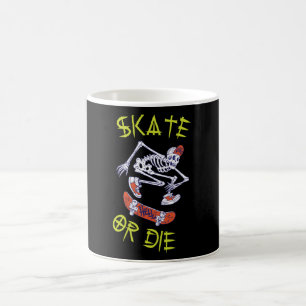 Skate or die Skeleton Skateboarder Coffee Mug