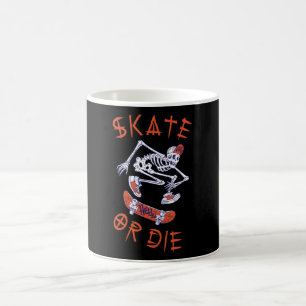 Skate or die Skeleton Skateboarder Coffee Mug