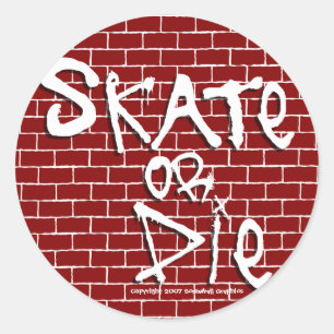 Skate or Die Stickers