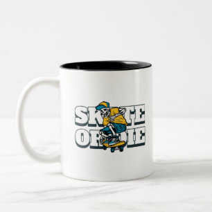 Skate Or Die Two-Tone Coffee Mug